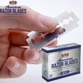thumbnail image 2 of wqlpp-American Razor Blades by The Shave Factory - Super Sharp Double Edge Razor Blades, Japanese Steel, New Value Pack (100), 2 of 4