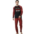 thumbnail image 2 of Penkiiy Christmas Pajamas for Family Matching Pjs Set, Red Plaid Reindeer Holiday Xmas Pajamas for Women Men Kids Red M, 2 of 5