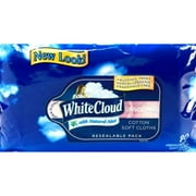 White Cloud Flushable Wipes, 80 Ct (Pack of 4)