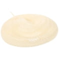 thumbnail image 1 of Primavera Verano Sombrero de boina Sombrero hueco vintage Gorra tejida de vacaciones Sombrero de arte informal de viaje (beige), 1 of 6