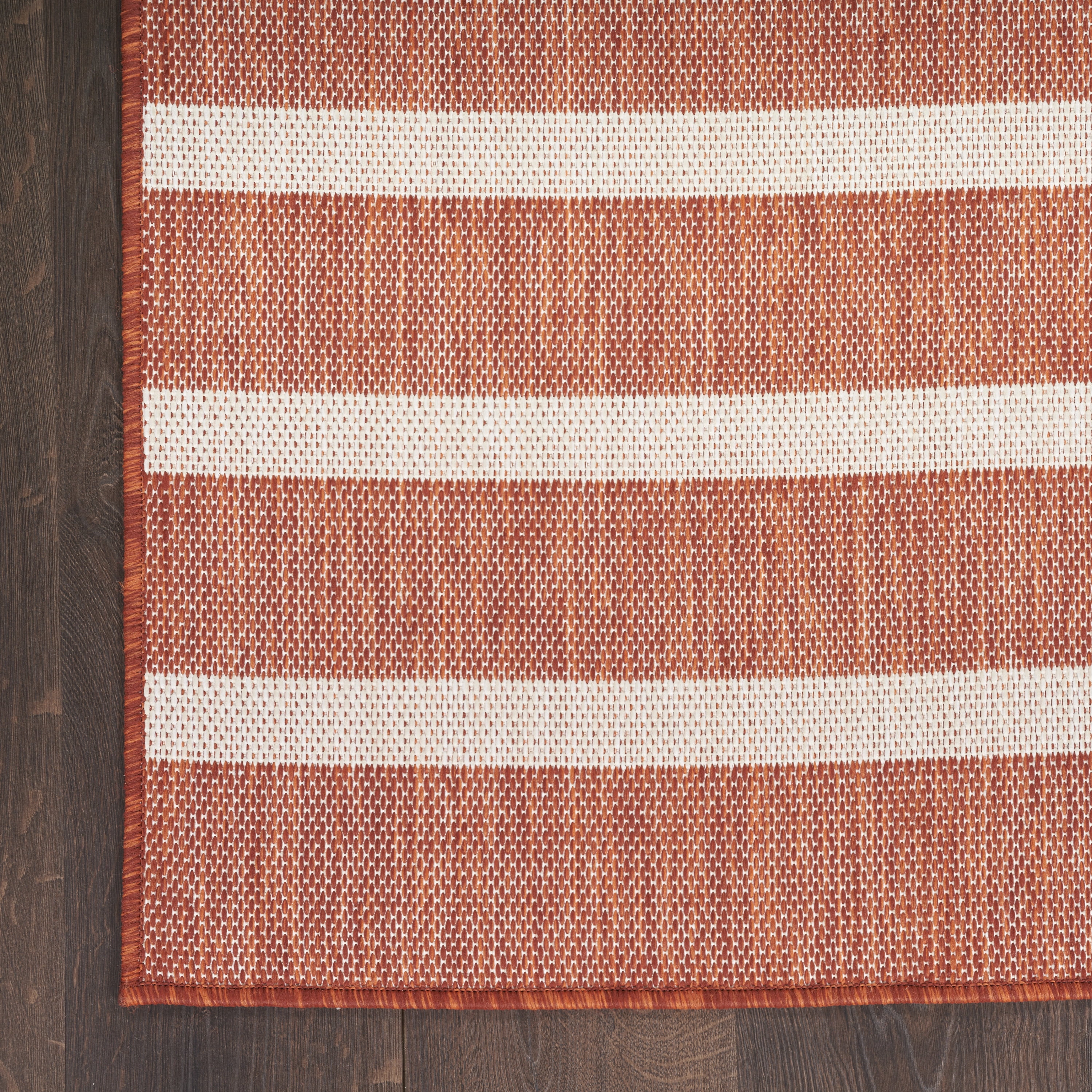 Nourison Positano Indoor/Outdoor Terracotta Ivory 8' x 10' Area Rug (8x10)