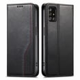 thumbnail image 2 of For Samsung Galaxy A71 5G 6.7-inch Case,Elastic Wristband Magnetic Suction Closure Flip Stand Wallet Leather Phone Case,Black, 2 of 12