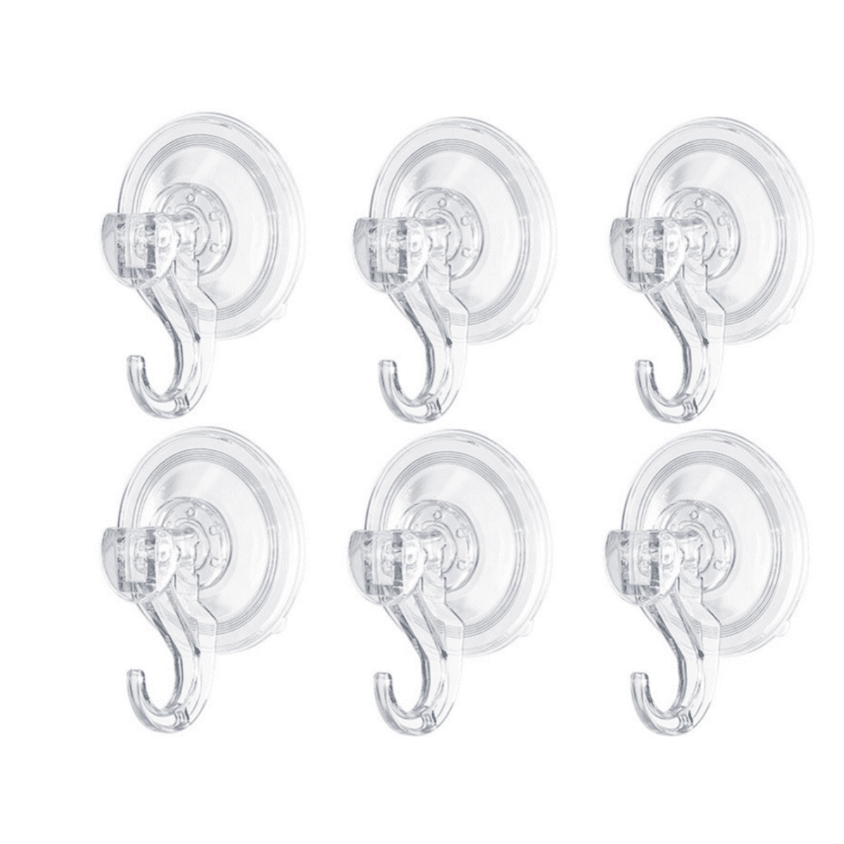Suction Cup Hooks, Small Clear Heavy Duty Vacuum Suction Cups with
