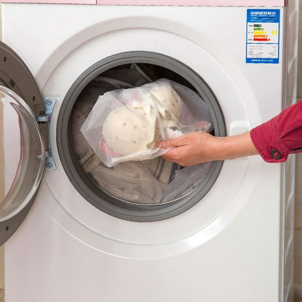 Drawstring Closure Mesh Laundry Bag Socks Underwear Washing Machine  Protection Net Mesh Bag Daily necessities