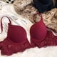 thumbnail image 2 of Ropa interior de encaje sexy para mujer, sujetador push up fino y hermoso con espalda pequeña y pecho grande, sujetador con aro de acero suave pequeño, 2 of 5