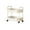 White, variant on Multi-Purpose 2-Layer Storage Cart with Lockable Casters for Kitchen, Bathroom, Living Room Organization, Featuring Breathable Shelves, Sleek Design, and Easy Maintenance