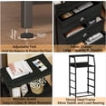 thumbnail image 4 of 4 Drawers Dresser, Vertical Storage Tower for Bedroom, Hallway, Entryway, Nursery, Closet Organizer, Nightstand Bedside Table Furniture, Sturdy Steel Frame, Wood Top, White, 4 of 8