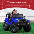 thumbnail image 3 of Best Choice Products 12V Kids Ride On Truck Car w/ Remote Control, Spring Suspension, Bluetooth, LED Lights - Blue, 3 of 8