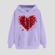 thumbnail image 4 of Fuera Del Hombro Manga Larga Tops para las Mujeres Impreso Sudadera con Capucha Cuello Redondo Sudadera Casual, Invierno Cálido Top para el Club de Trabajo Y el Uso Diario, 4 of 8