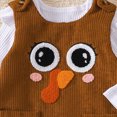 thumbnail image 6 of HCNTES Baby Girl Clothes Halloween Outfits for Baby Girls Ruffle Romper Ghost Pumpkin Suspender Overalls Dress Skirt Sets Fall Winter Clothes, 6 of 6