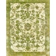 thumbnail image 1 of Ahgly Company Machine Washable Indoor Rectangle Abstract Dark Yellow Green Area Rugs, 3' x 5', 1 of 7