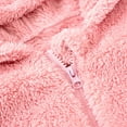 thumbnail image 6 of GYRATEDREAM Newborn Baby Bear Onesie Outfit Suit Girls Boys Fleece Jumpsuit Romper Hooded Coat Winter Clothes Outwear Snowsuit for 3-6M Pink, 6 of 8