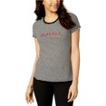 thumbnail image 1 of maison Jules Womens Amour Graphic T-Shirt, Black, Large, 1 of 1