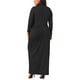 thumbnail image 3 of Vestidos maxi de talla grande para mujer Agnes Orinda, con cuello alto, de manga larga, ajustados, para fiestas, vestido lápiz largo 2X negro, 3 of 6