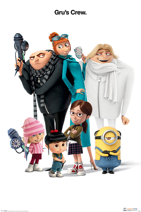 Despicable Me 3 Movie Poster Print Gru s Crew Gru Dru Mel Despicable Me 3 Movie Poster Print Gru s Crew Gru Dru Mel