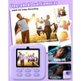 thumbnail image 3 of Cámara para niños Magolo Magolo con impresión instantánea de fotos y vídeos HD, color morado, 3 of 7