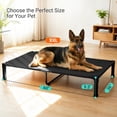 thumbnail image 2 of Elevated Dog Bed, Cooling Raised Bed, Portable&No-Slip for Outdoor or Indoor Use, Black, Extra Large, 60"L x 36"W x 9.3"H, 2 of 7
