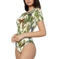 thumbnail image 2 of Naloa Jungle Animals Women's Short-Sleeved Onesie, One-Piece Swimsuit for Parties, dates, clubs - XX-Large, 2 of 9