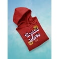 thumbnail image 3 of Virginia Waves Hippie Flowers Hoodie Women -Image by Shutterstock, Female 3X-Large, 3 of 4