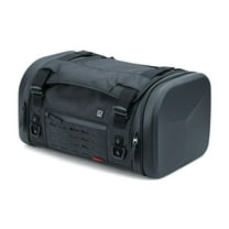Kuryakyn 5221 XKursion XS Steward Motorcycle Travel Luggage: Weather Resistant Roll Bag with Sissy Bar Straps, Black