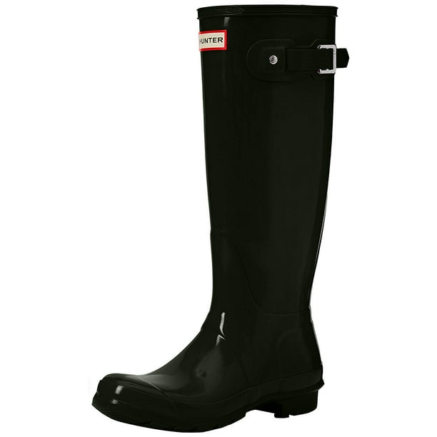 dark olive gloss hunter boots