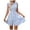 Light Blue, variant on vigerkar Women's Ruffle Hem Striped Summer Dresses Sleeveless High Waist Smocked Sundress Button Up Peplum Mini Dress (Pink, L)