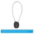 thumbnail image 4 of Candado de Combinación Pequeño Uxcell de 11.8 Pulgadas, Paquete de 3 Candados de 3 Dígitos para Taquilla de Gimnasio, Negro, 4 of 6
