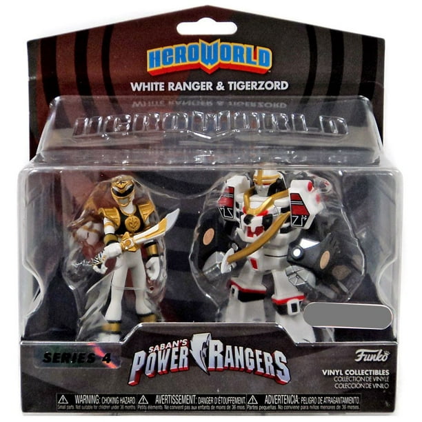 Funko Power Rangers Series 4 White Ranger & Tigerzord Vinyl Figure 2-Pack - Walmart.com