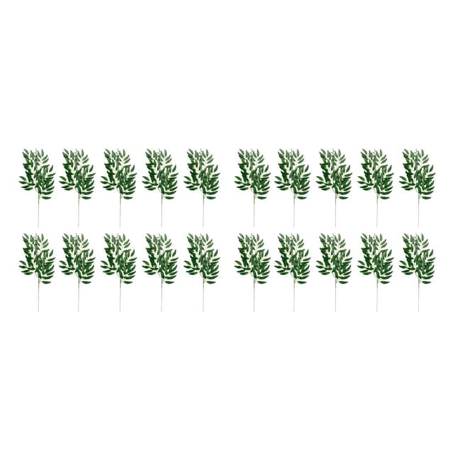 Monstrate 10 piezas de hojas de sauce falsas plantas de ramo artificial hojas de interior al aire libre de artesanía de autoensamblaje tipo 1 / tipo1/Verde 2Conjunto