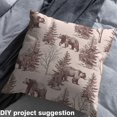 thumbnail image 3 of Hunting Bear Decorative Fabric,Woodland Animal Indoor Outdoor Fabric,Jungle Wildlife Upholstery Fabric,Rustic Farmhouse Material By The Yard For Teens,Vintage Cabin Art Fabric,5 Yards, 3 of 5