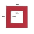 thumbnail image 3 of Deep Red Acid Free 20x20 Picture Frame Mats with White Core Bevel Cut for 16x16 Pictures - Fits, 3 of 4