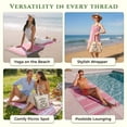 thumbnail image 6 of Occosa 6-Piece Turkish Cotton Beach Towel Pack & 1 Boho Tote Bag, Hammam Towels, No Shrink, Quick Dry, Lightweight, Sand Free (40"x 72" (Coral), 6 of 7