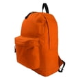 thumbnail image 1 of K-Cliffs Classic Backpack 18" Simple Student School Bookbag Basic Travel Daypack with Curved Shoulder Straps Orange, 1 of 4