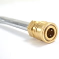 thumbnail image 2 of Interstate Pneumatics PW7206 12" Chrome Gutter Cleaner (Gooseneck) Attachment Coupled with 1/4" Brass Quick Coupler x 1/4" Plug, 2 of 3