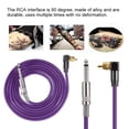 thumbnail image 3 of Cable de silicona para tatuaje suave, Línea de enganche de silicona flexible Cable de tatuaje con clip de núcleo para la interfaz RCA Kit de conversión de poder de la máquina de tatuaje (morado) Ni?o Higoodz Belleza saludable, 3 of 7