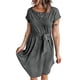 thumbnail image 1 of Vestido de manga corta Moda Casual Lavable a máquina Vestido de mujer transpirable y agradable para la piel para verano Gris XXL, 1 of 4