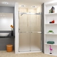 thumbnail image 2 of Transolid BRP488008F-J-BS 80" High X 48" Wide Bypass Frameless Shower Door - Brushed, 2 of 7