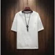 thumbnail image 3 of Ropa Camisetas de cuello redondo 5xl para hombre Camiseta básica para hombre Camiseta de lino de algodón Ropa de calle Ordinaria de alta calidad Nueva en Original Barata, 3 of 5