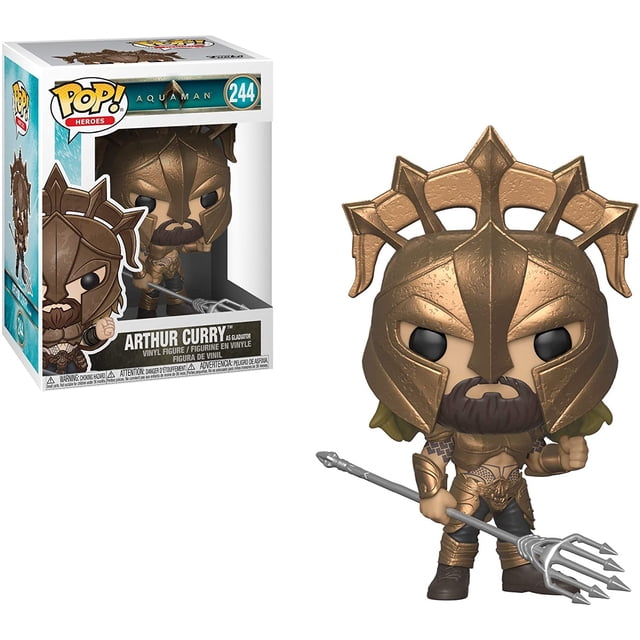 Funko Pop Heroes Aquaman Figura coleccionable de Arthur Curry como Gladiador Multicolor POP