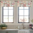 thumbnail image 3 of LALILO Kitchen Curtain Valance Elegant With Bouquets Can Rod Pocket Window Curtain 52"x 18" Set of 2, 3 of 5