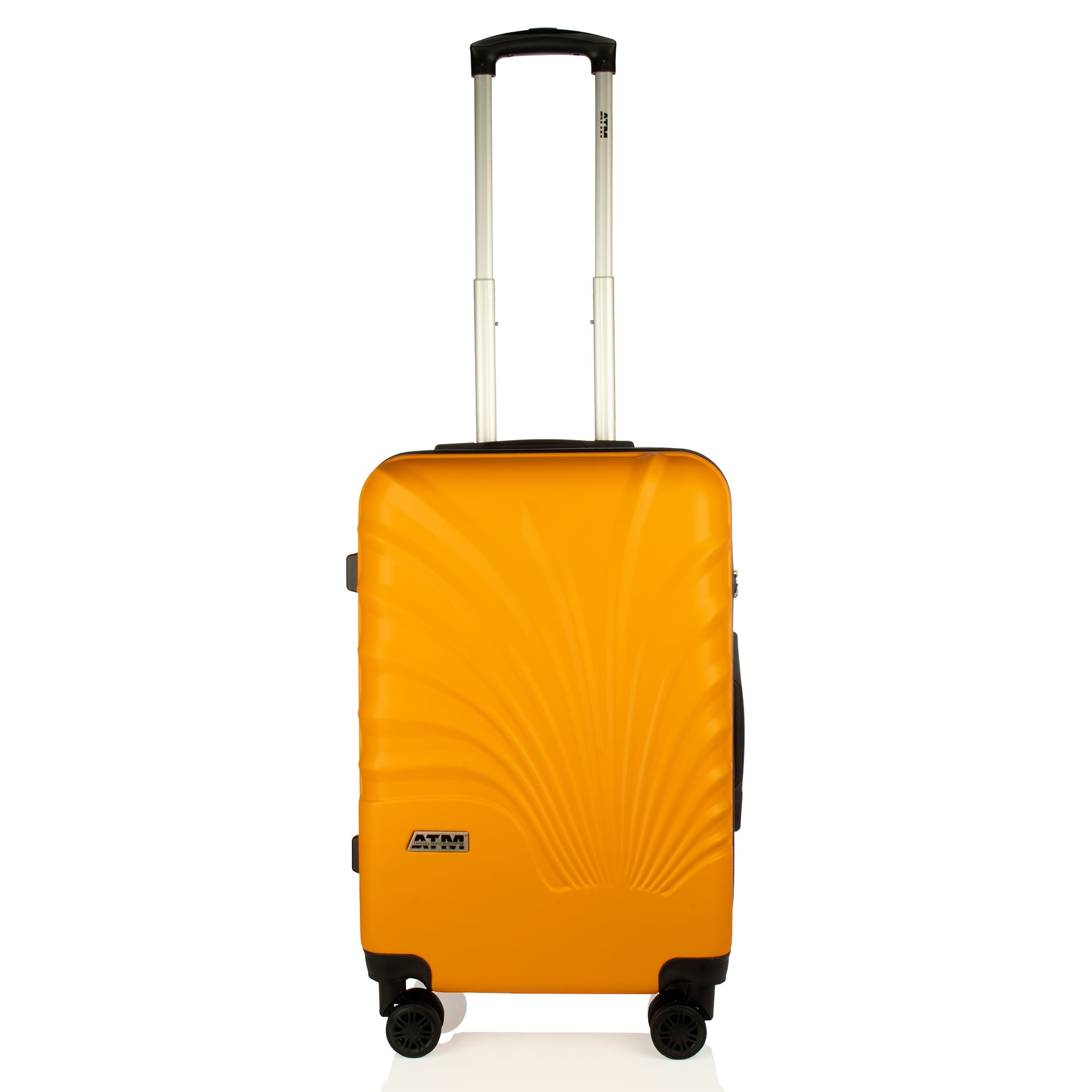 Luggage 22 inches Hardside Carryon Travel Suitcase ATM Orange
