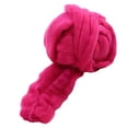 thumbnail image 4 of Chunky Wool Yarn DIY Crochet Cloth Jumbo Tubular Yarn for Scarf Hats Cushion rose red, 4 of 9