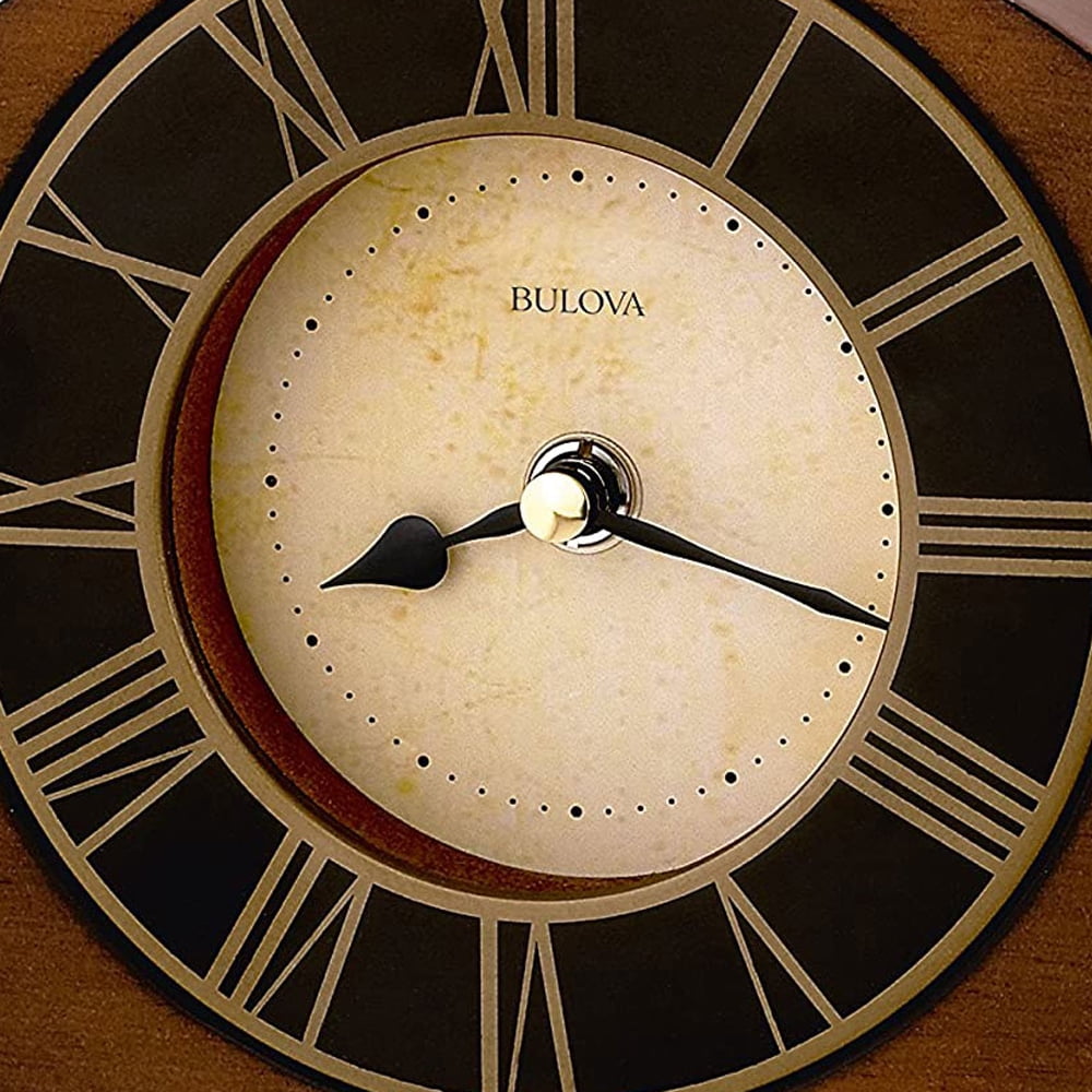 Bulova B7340 Tremont Clock, Walnut Finish