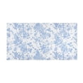 thumbnail image 2 of Haosy Blue White Stripes and Blue Flowers Bathroom Rugs Non Slip Absorbent Soft Plush Quick Dry Bath Mat, 39"x20", 2 of 8