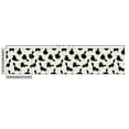 thumbnail image 2 of Ambesonne Cat Fabric by the Yard Upholstery, Funny House Pet Silhouettes, 1 Yard, Beige Black, 2 of 4