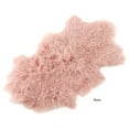 thumbnail image 3 of saro lifestyle mongolian lamb fur 100% wool throw rug, 20" x 35", charcoal, 3 of 5