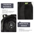 thumbnail image 4 of CRAFTHROU Backpack Foldable Black Expendable Side Mesh Pockets for Traveling and School Bag 1Pcs, 4 of 4