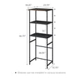 thumbnail image 6 of Yamazaki Home Storage Rack - Three Sizes, Black, Steel, 67-Inch (Fridge), Supports 64.9 pounds, Adjustable, 6 of 6