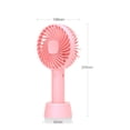 thumbnail image 3 of Ventilador de mano portátil USB, mini ventilador de bolsillo con batería recargable de 1200 mAh y 3 velocidades de viento ajustables, ventilador de escritorio pequeño para el hogar/oficina/v, 3 of 5