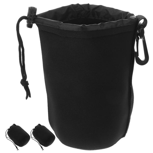 Estuche para gafas de cámara, bolsa de almacenamiento con cordón, Protector de lentes, 3 uds.